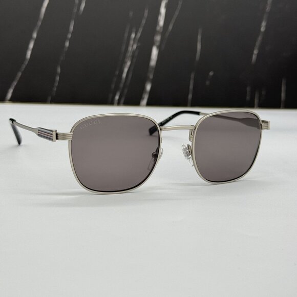 NEW GUCCI GG1876S 003 WOMEN SILVER/GRAY SUNGLASSES GUCCI - Picture 5 of 10